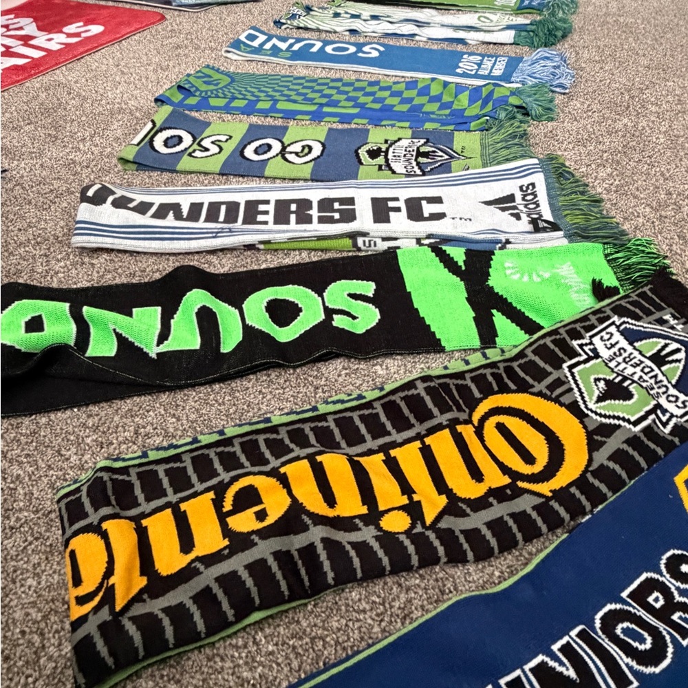 Sounders FC Soccer Scarves Collection